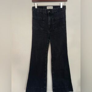 Jeanerica Sw012 black high waisted cropped size 26-32 jeans. #denim